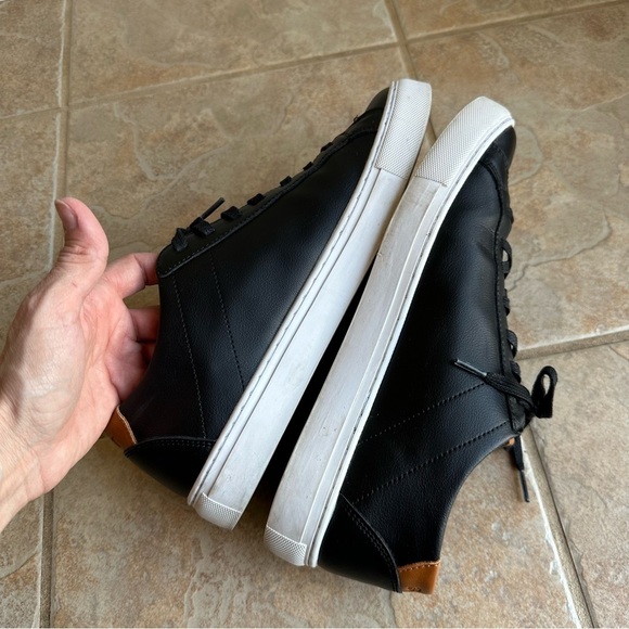 BYLT Everyday Shoes Black Leather Casual Sneakers Premium Basics​​ - Picture 7 of 8